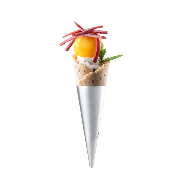 Mini Cono de Sésamo con Queso Ricotta