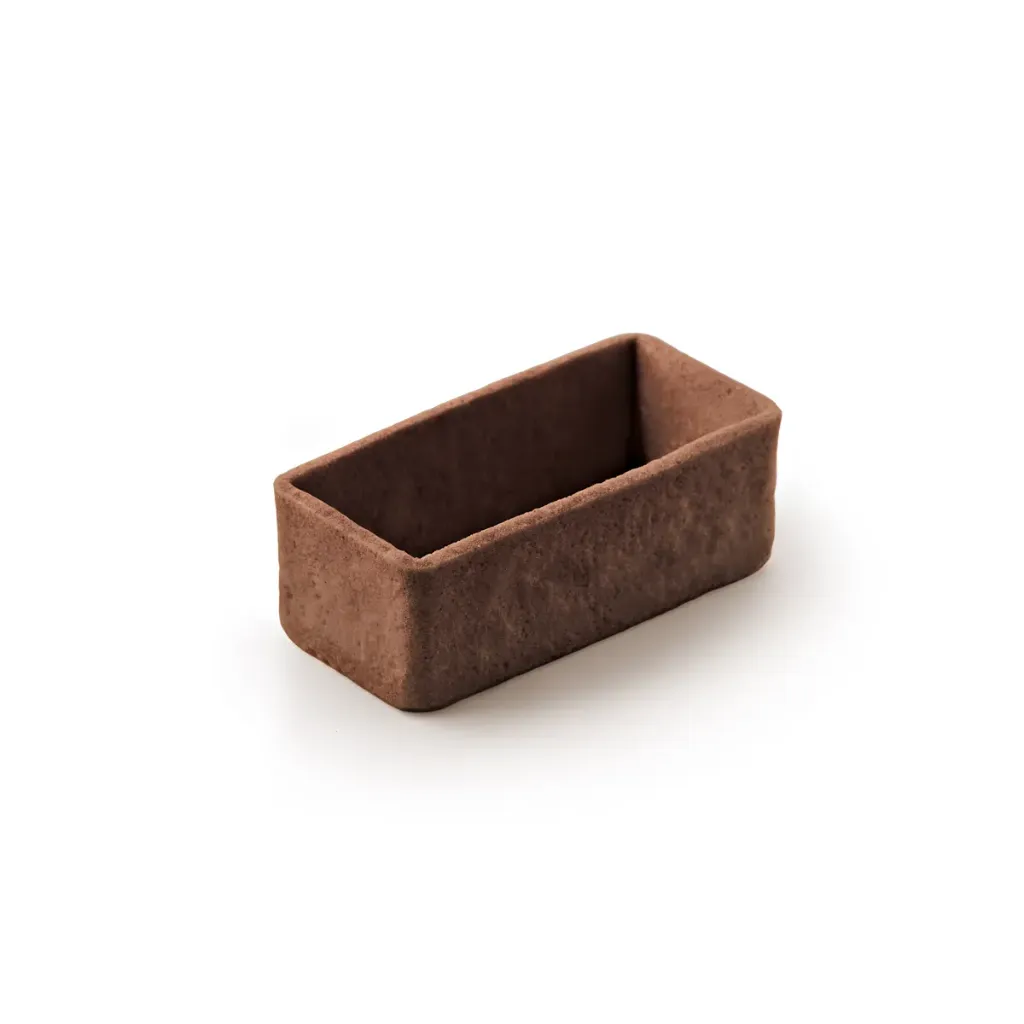 [DIS412] Mini Tartaleta Rectangular, Cacao 55 mm